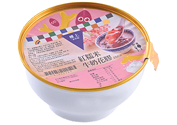 Red Glutinous Rice Fish Maw with Milk