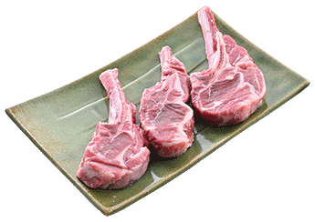 Frozen lamb rack