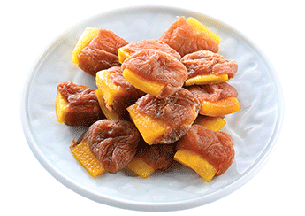 Mango-filled Plum