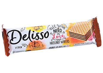 Hazelnut Flavored Wafer Sticks